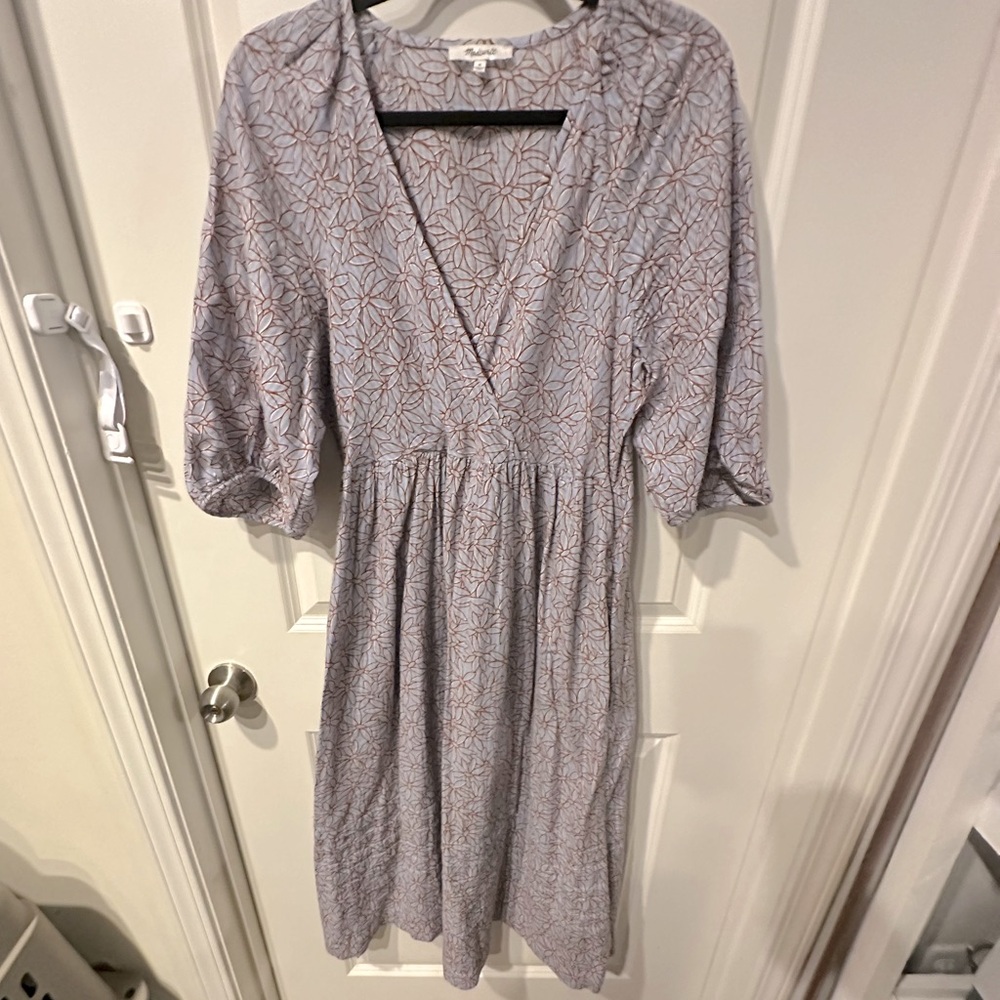 Madewell Midi Dress - 3/4 Sleeves - Size Medium - Good Condition